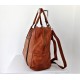 Convertible tan leather handbag to backpack or crossbody bag Jarah