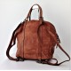 Convertible tan leather handbag to backpack or crossbody bag Jarah