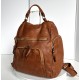 Cognac Aim Leather Backpack for Classic Appeal