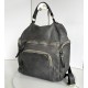 Aim Grey Leather Backpack for Sleek Fashion