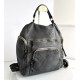 Aim Grey Leather Backpack for Sleek Fashion