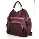 Red-Wine Leather Backpack Aim for Timeless Beauty