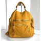 Yellow Aim Leather Backpack for Fresh Energy