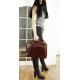 Leather briefcase April cognac leather laptop bag