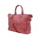 Leather tote bag Aren red-wine leather crossbody bag