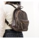 Small leather backpack Eisen dark brown leather bag