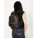 Small leather backpack Eisen dark brown leather bag