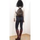 Small leather backpack Eisen dark brown leather bag