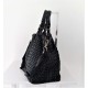 Elow Black Woven Leather Tote Bag