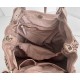 Elow Baby-Pink Italian Leather Tote Bag