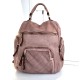 Vintage Baby-Pink Leather Backpack Jerry