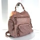 Vintage Baby-Pink Leather Backpack Jerry