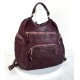 Aged Red-Wine Leather Backpack Jerry