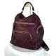 Aged Red-Wine Leather Backpack Jerry