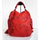 Red Distressed Leather Backpack Jerry