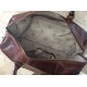 Leather travel crossbody bag Klein Brown leather weekender sport bag