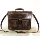 leather briefcase Maor handcrafted messenger bag