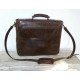 leather briefcase Maor handcrafted messenger bag