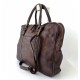 Prinz dark brown leather satchel shoulder briefcase crossbody bag