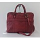 Prinz red wine leather satchel shoulder briefcase crossbody bag