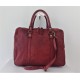 Prinz red wine leather satchel shoulder briefcase crossbody bag